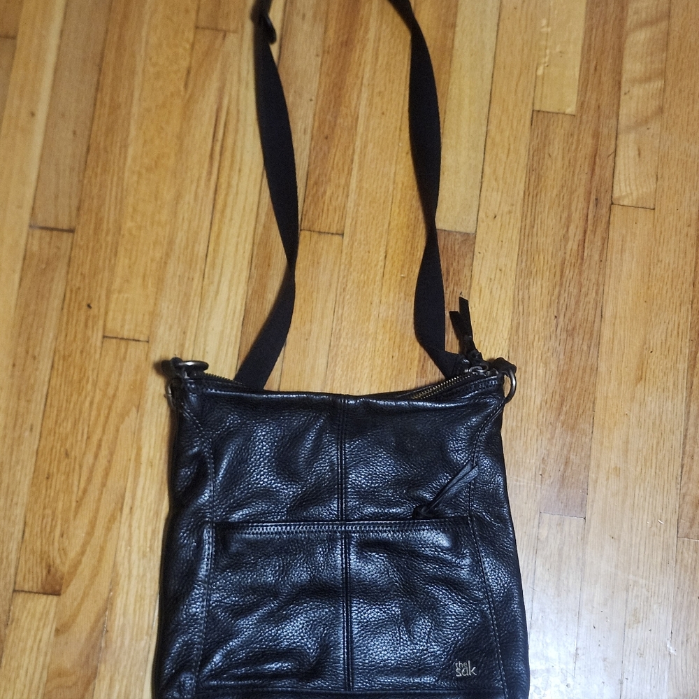 The Sak Black Leather Shoulder Bag